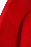 Fotel OVALIA biało-czerwony - włókno szklane