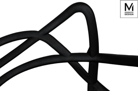 MODESTO krzesło HILO czarne-polipropylen
