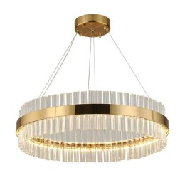 MONAKO piękny złoty żyrandol LED z kryształami Ø60 cm (1)