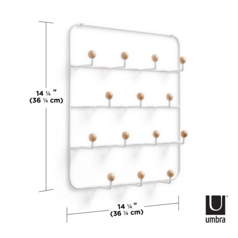 UMBRA wieszak ścienny ESTIQUE biały