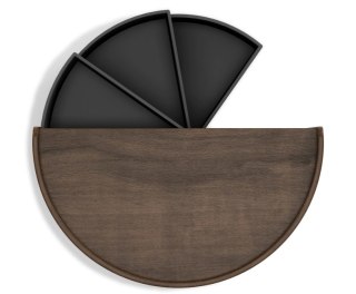 UMBRA pojmenik na biżuterię MOONA czarny orzech