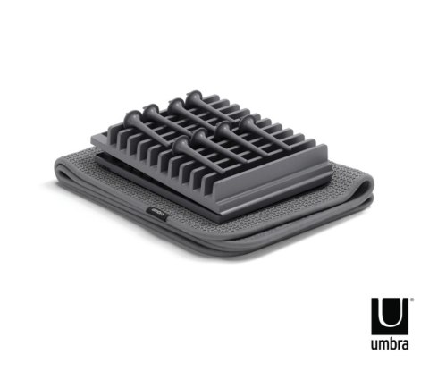 UMBRA suszarka do naczyń z matą UDRY jasno-szara