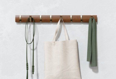 UMBRA wieszak ścienny FLIP 8 brązowy