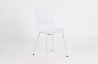 Krzesło ARIA białe - polipropylen, metal