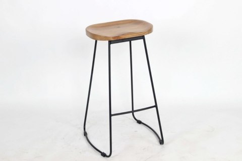 Krzesło barowe RAW czarne / naturalne
