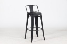 Krzesło barowe TOWER BACK 76 (Paris) czarne
