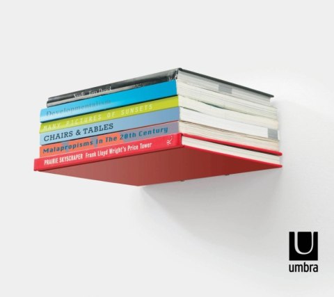 UMBRA kryjący zestaw trzech półek LARGE CONCEAL srebrne