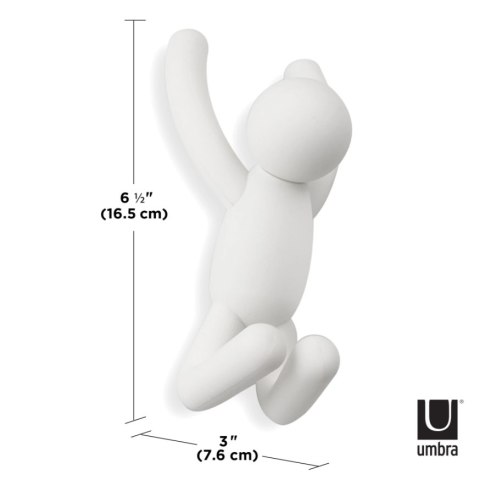 UMBRA wieszak ścienny BUDDY biały