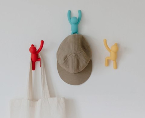 UMBRA wieszak ścienny BUDDY czerwono - żółto - niebieski