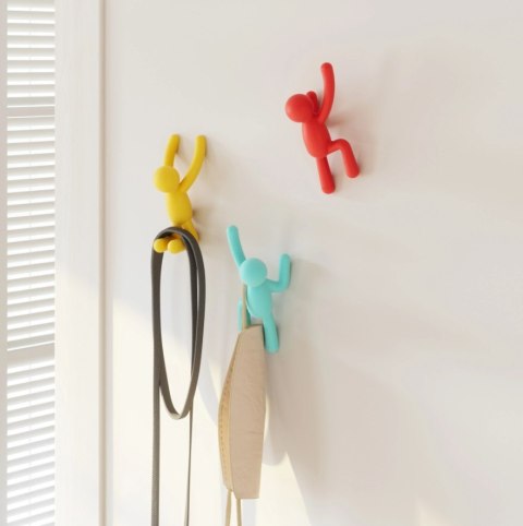 UMBRA wieszak ścienny BUDDY czerwono - żółto - niebieski