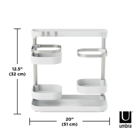UMBRA organizer kuchenny HOLSTER biało / niklowany