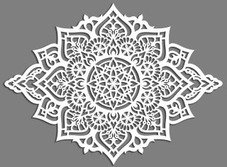 Panel ażurowy 3D mandala