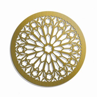 Rozeta gotycka złota na ścianę