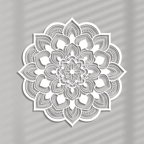 Mandala kwiat ozdoba na ścianę