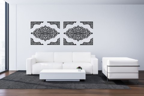 Wschodnia dekoracja ścienna czarna