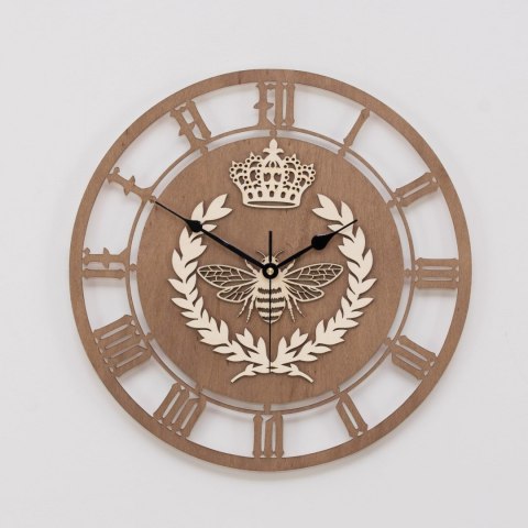 Dekoracyjny zegar z motywem pszczoły