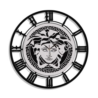 Zegar ścienny meduza czarny