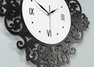 Zegar w stylu retro czarny