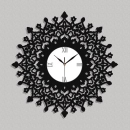 Dekoracyjny zegar w stylu vintage czarny