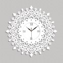 Dekoracyjny zegar w stylu vintage biały