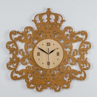 Zegar w stylu wiktoriańskim brązowy