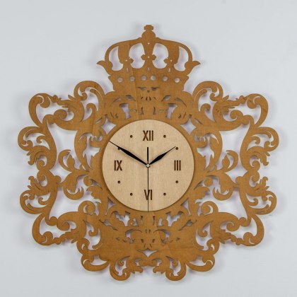 Zegar w stylu wiktoriańskim brązowy