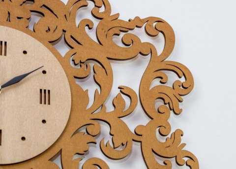 Zegar w stylu wiktoriańskim brązowy