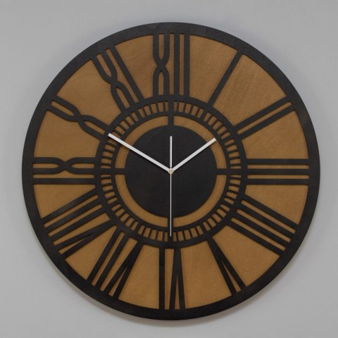 Dwunastowarstwowy zegar loftowy jasny brąz