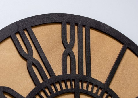 Dwunastowarstwowy zegar loftowy jasny brąz