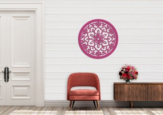 Rozeta różowa na ścianę