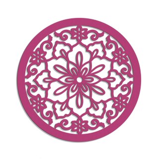 Rozeta różowa na ścianę