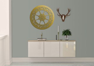 Złota rozeta ścienna