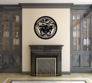 Rozta ścienna z motywem meduzy