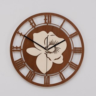 Zegar z motywem storczyka