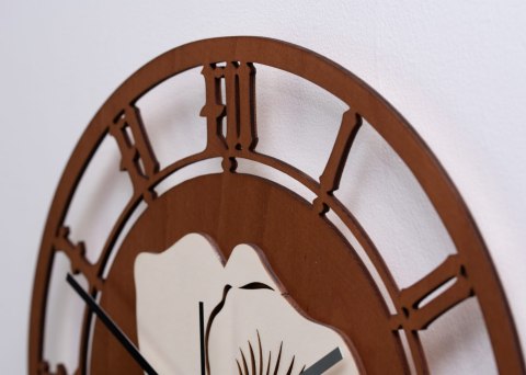 Zegar z motywem storczyka