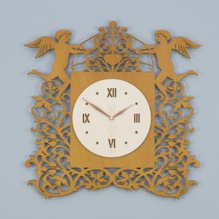 Zegar retro z aniołami