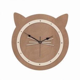Dekoracyjny zegar ażurowy kotek