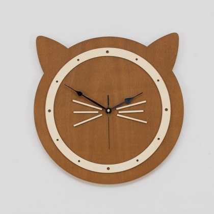 Zegar kot w kolorze sosna