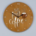 Zegar do kuchnii z motywem kawy
