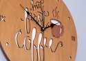 Zegar do kuchnii z motywem kawy