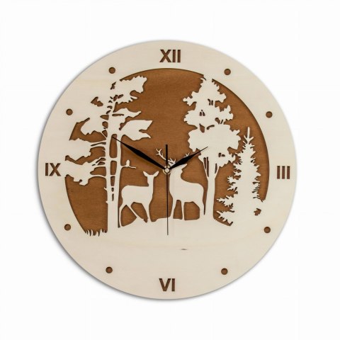 Zegar z jeleniami