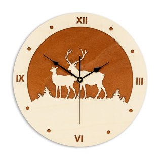 Zegar do kuchnii z jeleniami