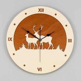 Zegar do kuchnii z jeleniami