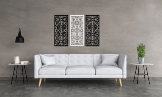 Dekoracja ścienna biało-czarna