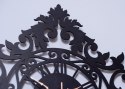 Zegar ażurowy vintage czarny