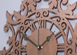 Zegar dekoracyjny vintage orzech