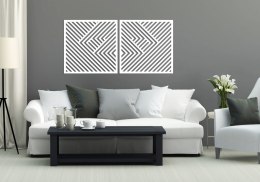 Panele ażurowe geometryczne 3D białe