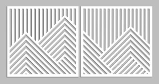 Panele ścienne ażurowe góry