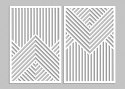 Panele geometryczne ścienne białe