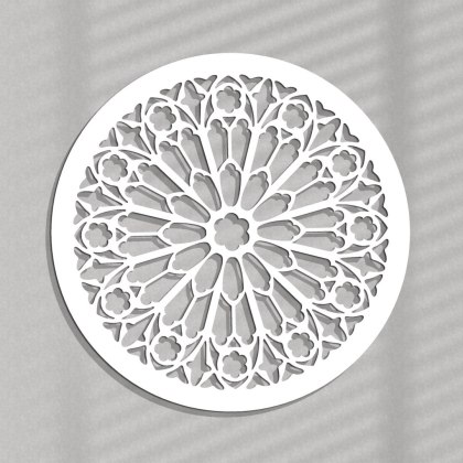 Rozeta gotycka dekoracja ścienna